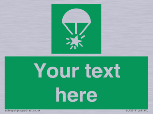 Custom sign safe condition Rocket parachute flare